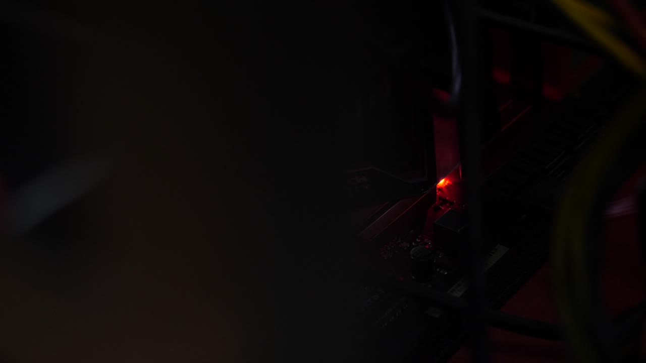 Close-up of an ASRock Fatal1ty Motherboard