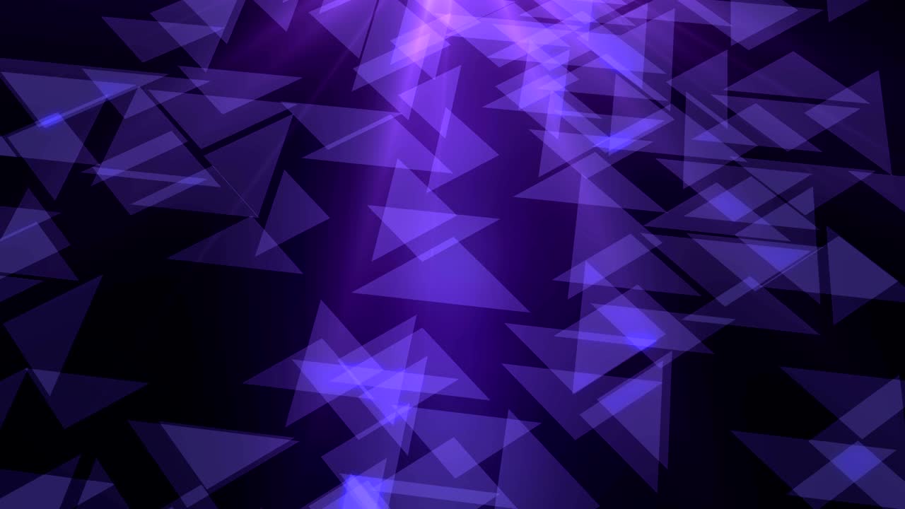 triángulos abstractos de bucle de fondo con luz