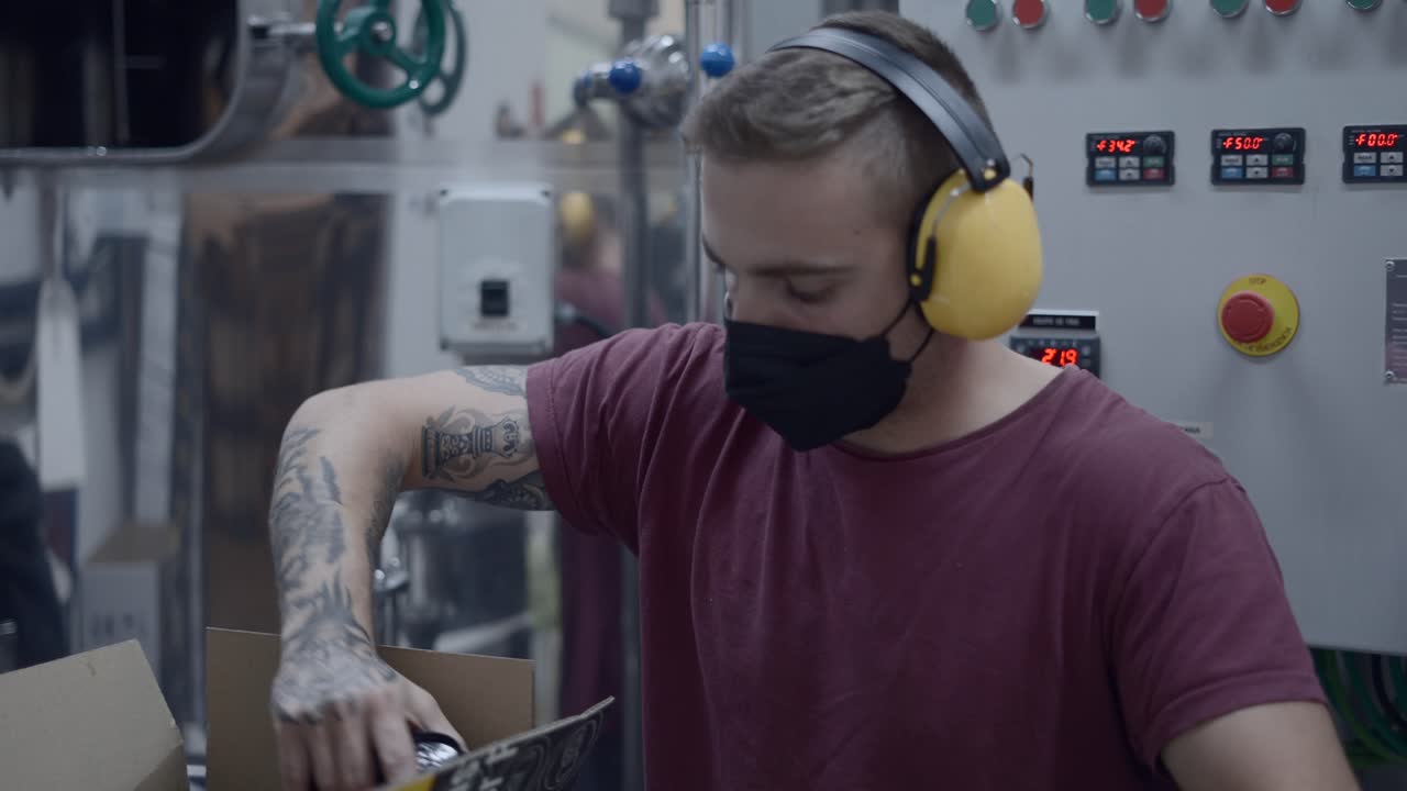 Industrial Worker in Brewery