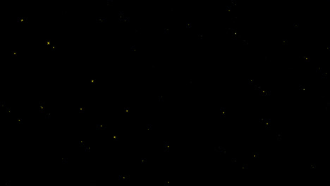 animación de estrellas doradas cayendo sobre un fondo negro