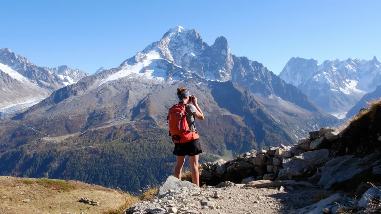 chaîne du mont blanc vista desde las aiguilles rouge, cerca de chamonix