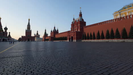 red square, moscow at dawn