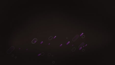 animación de senderos de luz púrpura en movimiento sobre un fondo negro