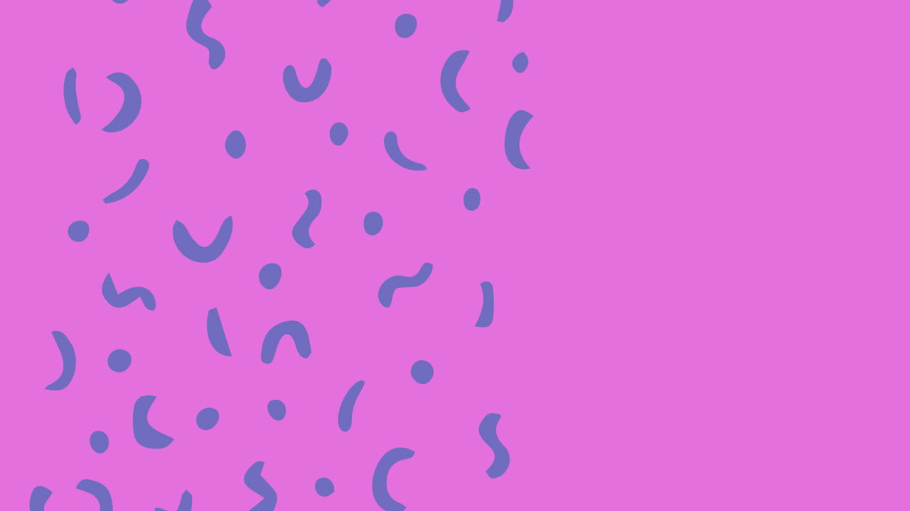 animación digital de líneas onduladas azules y rastros de luz contra un fondo rosa