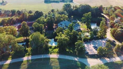 Abgunste-Herrenhaus-In-Der-Gemeinde-Zalenieku,-Region-Jelgavas,-Lettland,-Europa