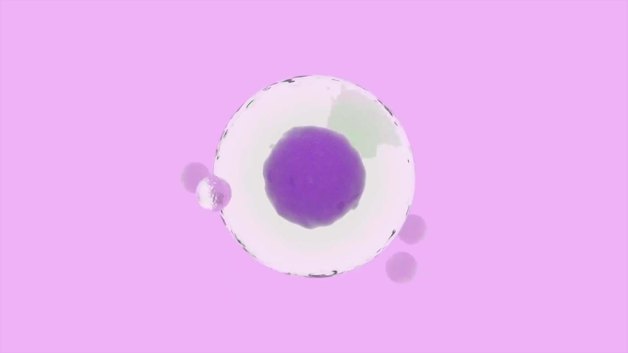 Abstract 3D Illustration of a Cell