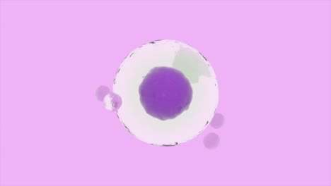 ilustración 3d abstracta de una celda