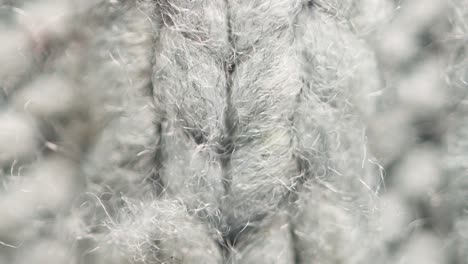 imágenes de bucle de reenfoque macro de hilos de tela de punto