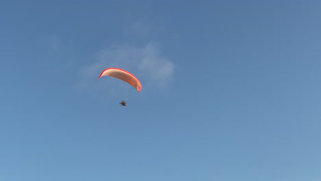 Powered Paragliding Flying Across the Sky