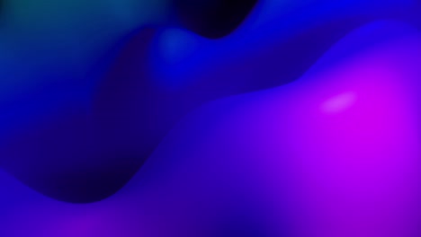 paisaje fantásticamente colorido. 4k abstracto en bucle fondo fantástico, gradiente líquido de pintura con brillo interno forma colinas o picos que cambian suavemente en el ciclo. colores púrpura azul
