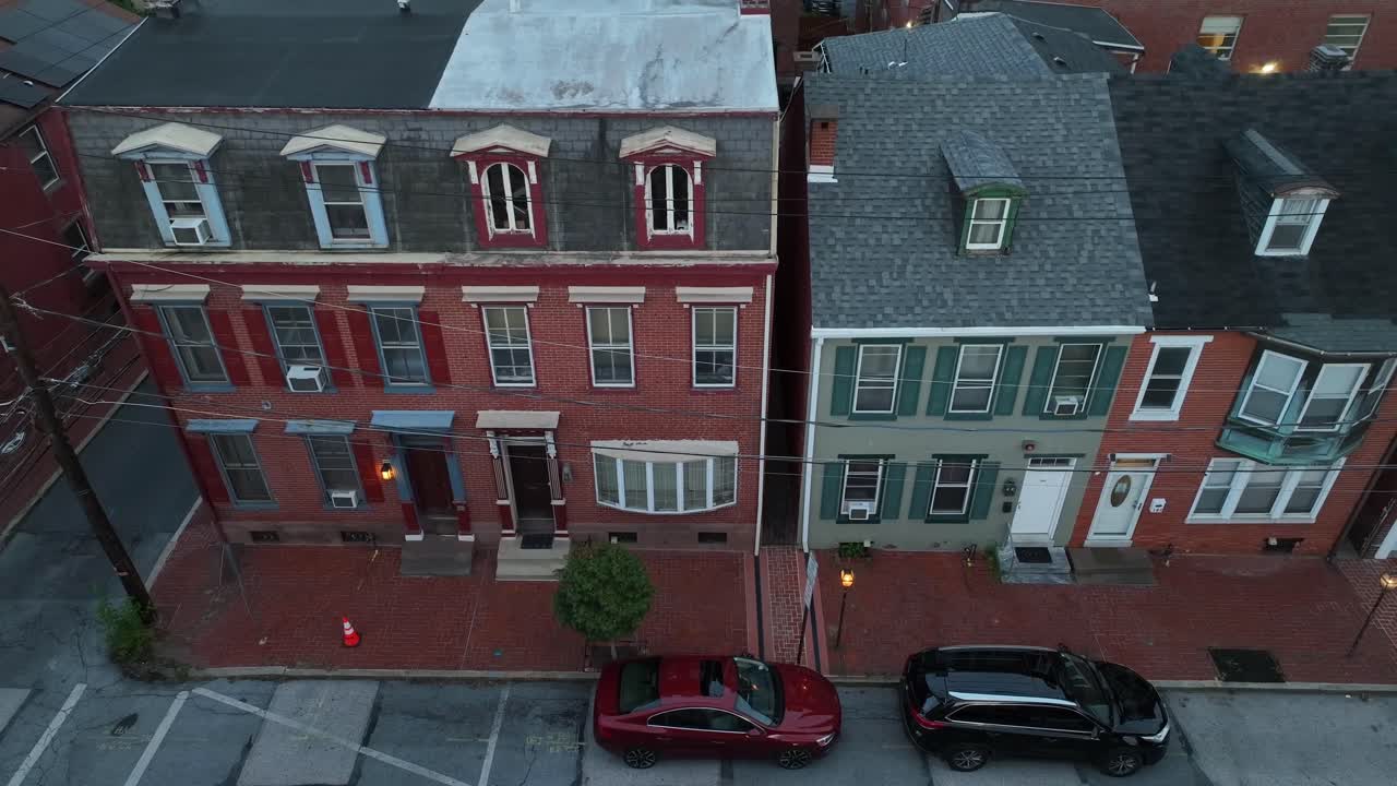 casas del centro de la ciudad en el centro urbano de américa