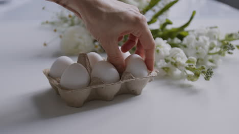 eggs and flowers