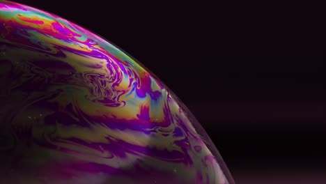 colorful abstract soap bubble