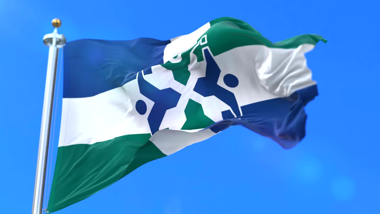 미국 미주리 주 컬럼비아 시의 국기 - 루프