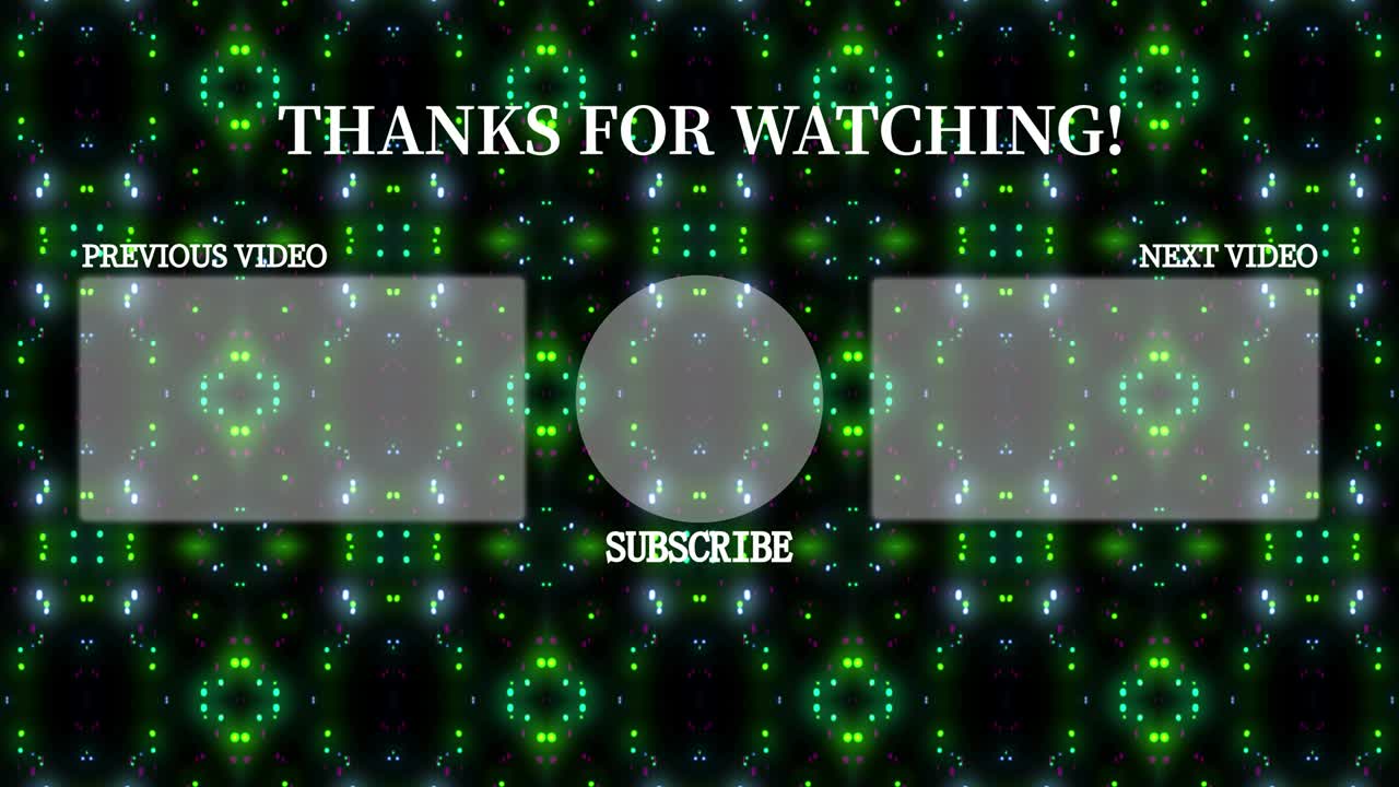 입자 반이는 칼레도스코프 엔드 카드 엔딩 스크린 모션 그래픽