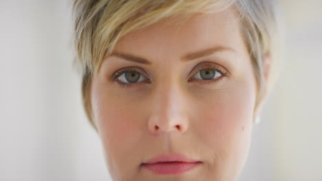 closeup of woman's eyes looking forward