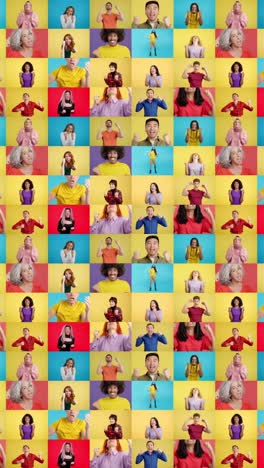 Collage of diverse people giving thumbs up