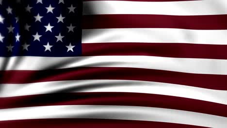 american flag slow waving. united states of america flag. usa. the animation loops 4k