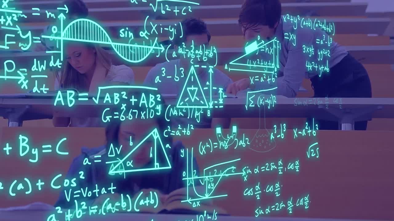 animación de ecuaciones y procesamiento de datos en diversos estudiantes