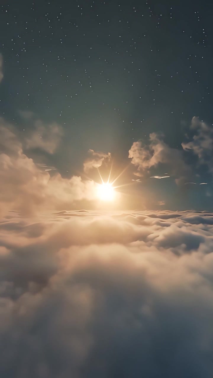 Sfondo per Adorazione 4K: Croce Cristiana e Luce Celeste