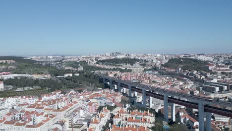 this stunning cinematic 4k footage captures the vibrant and historic downtown of lisbon, portugal from a breathtaking aerial perspective, showcasing the city's iconic landmarks and bustling streets