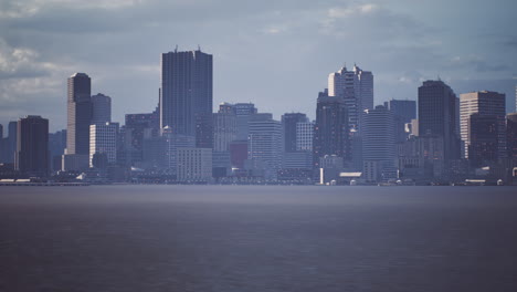 cityscape on the coastline