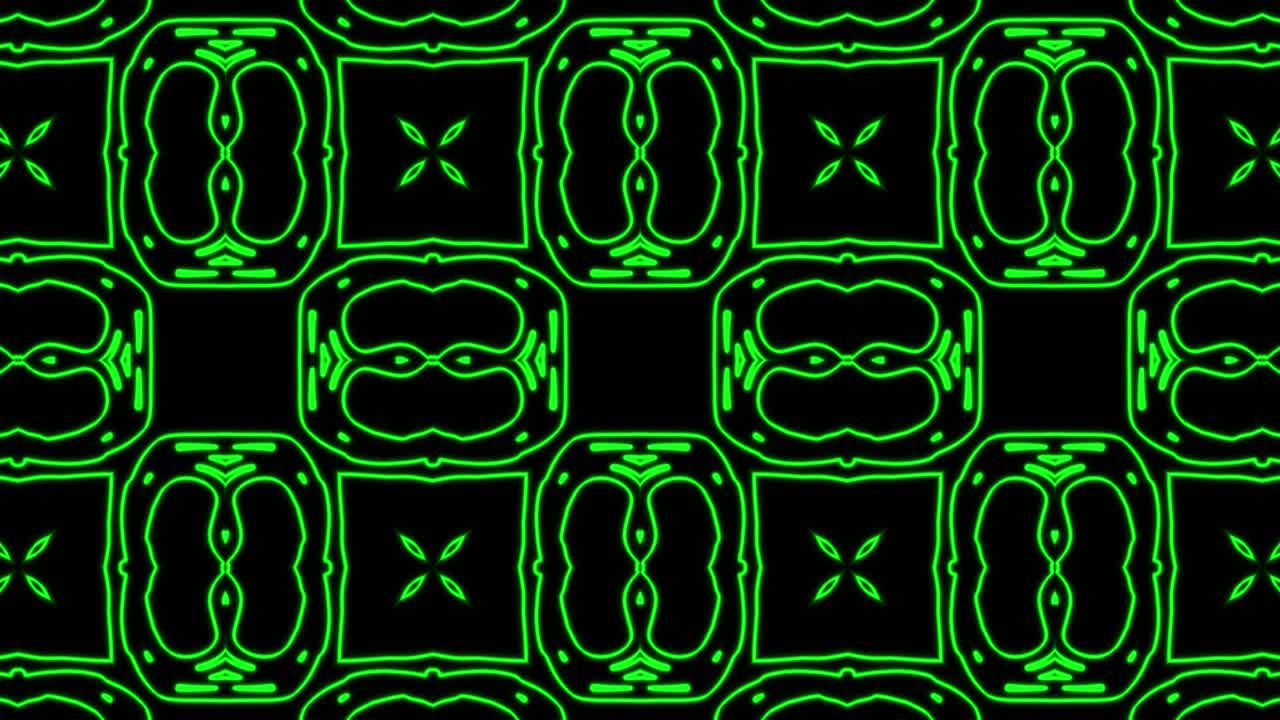 rayas abstractas efecto caleidoscopio. ondas líquidas verdes fondo de movimiento abstracto corporativo. bucle sin costuras. formas de movimiento contorno borde. rayas de onda. animación de video vj, 4k