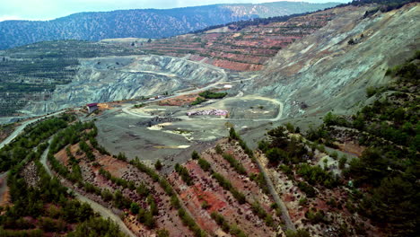 the outstanding imagery showcases the grandeur of the amiandos asbestos mine mountain ranges