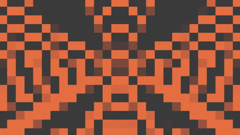 patrón de zigzag pixelado negro y naranja