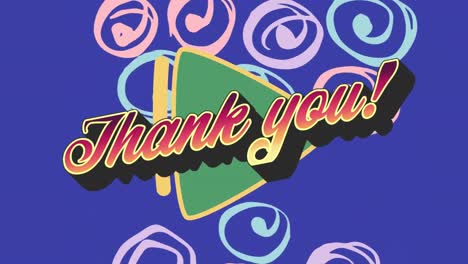 Animation-of-thank-you-text-over-colorful-graphics-and-shapes