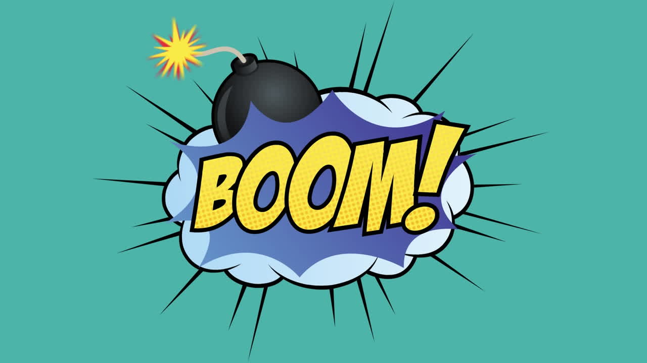 코 ⁇  소리 효과 텍스트와 함께 여러 코 ⁇  음성 거품 위에 코 ⁇  5 옵션 텍스트의 애니메이션