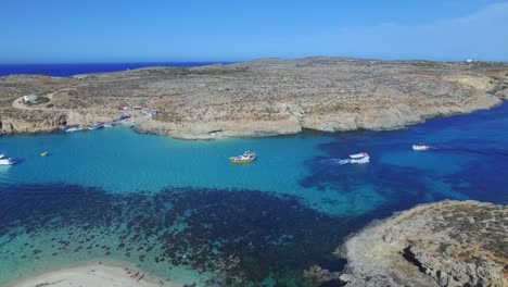 a boat in blue lagoon malta