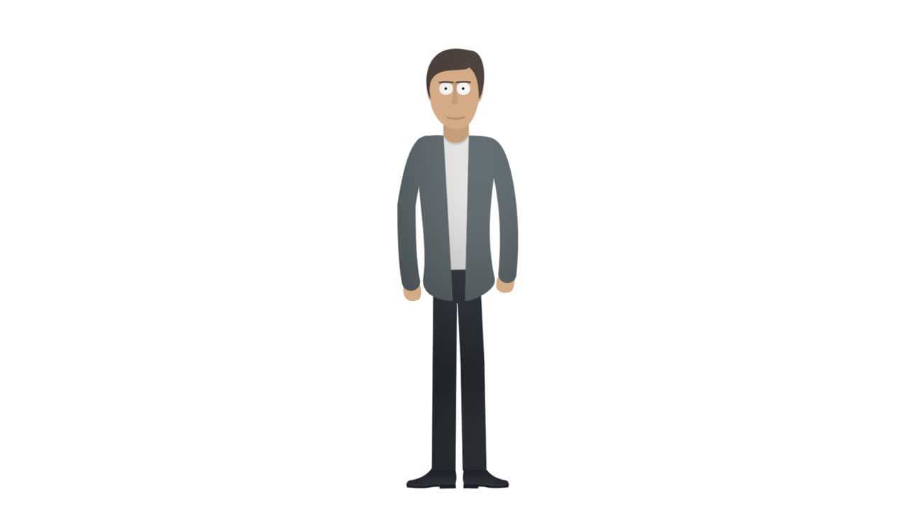 빈 주머니를 가진 사업가의 애니메이션, 금융 위기, 돈이 없음, 만화