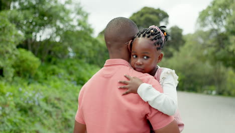 Back,-walking-and-a-father-carrying-his-daughter