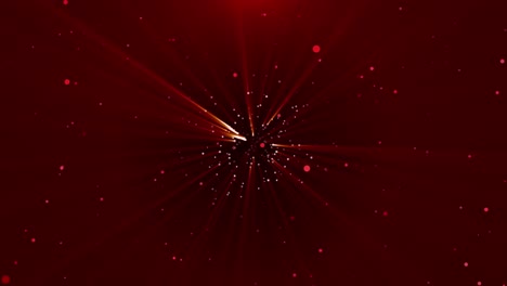 red glitter particles sparkle background of red light rays christmas valentine particles at an