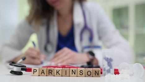 medical professional and parkinson's disease concept