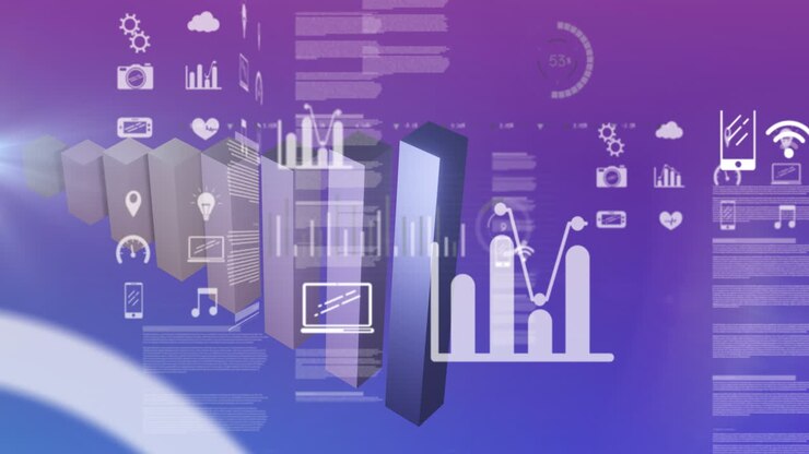 Animation of statistics and financial data processing over grid