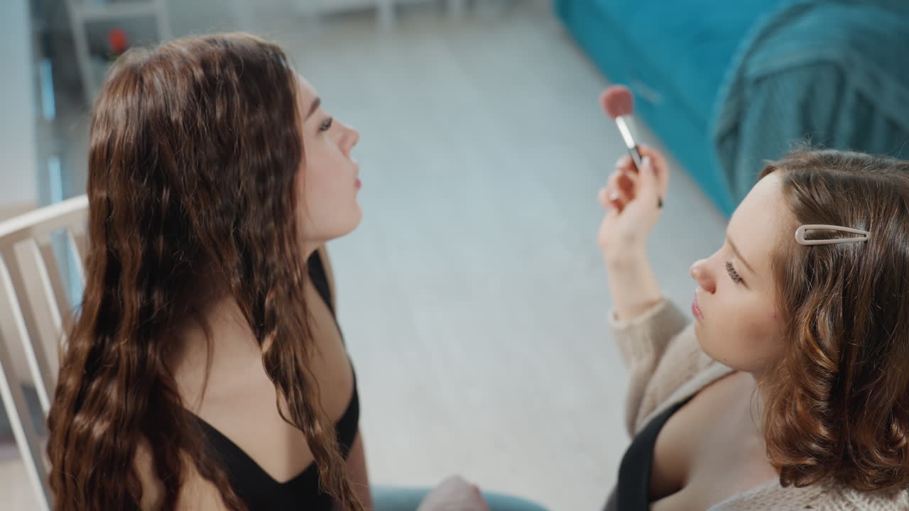 Friends Prepare Together, Joyful Group Of Friends Works Collectively To Organize Night Festivities, Amicable Young Friends Collaboratively Ready Themselves For Evening Gathering And Celebration