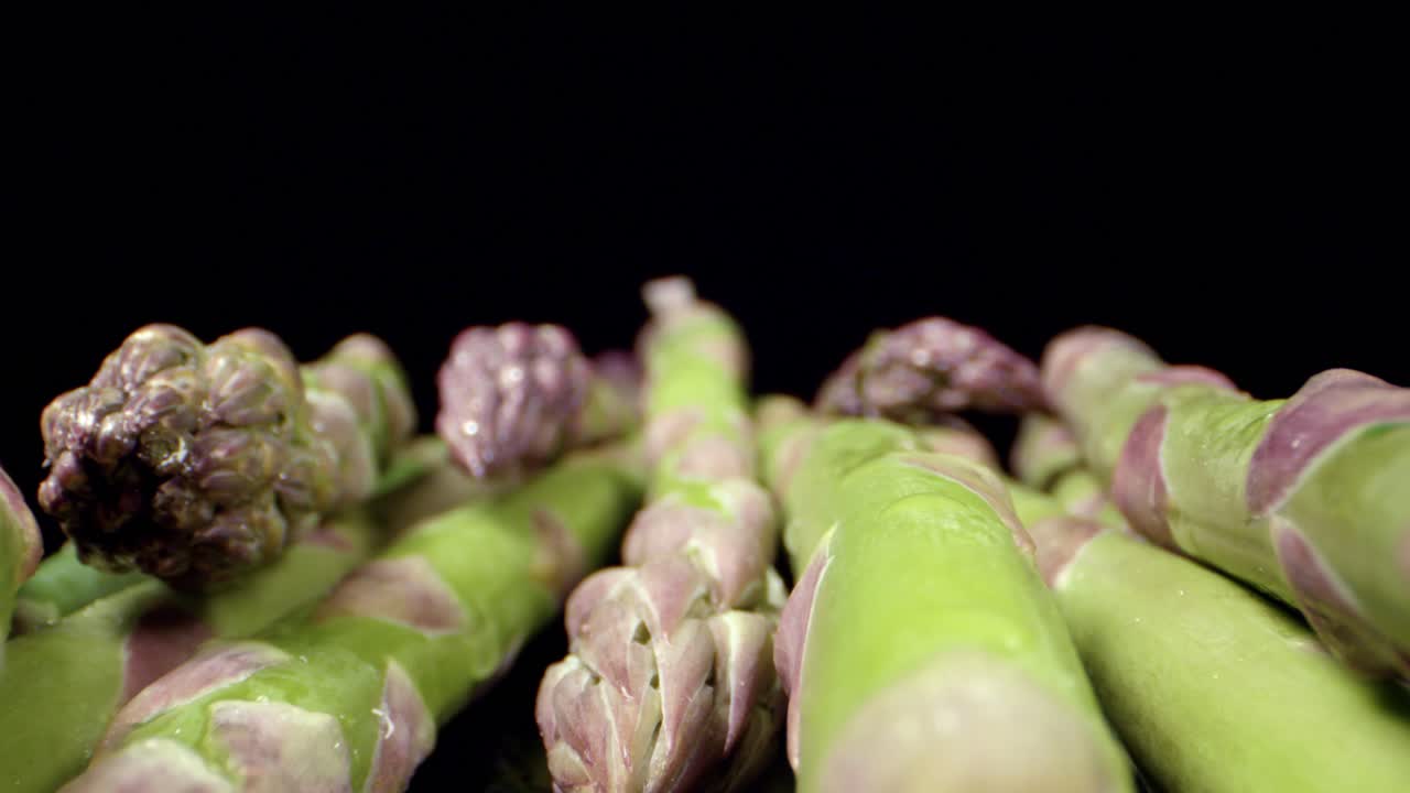 Fresh Asparagus green high quality healthy vegetable super macro close up HQ shoot