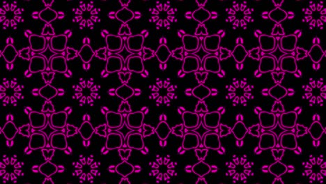 fondo de patrón sin costuras geométrico rosa abstracto. rayas abstractas bucle de caleidoscopio. rápido psicodélico colorido fondo de kaleidoscopio vj. discoteca fondo de movimiento abstracto. efecto caleidoscope