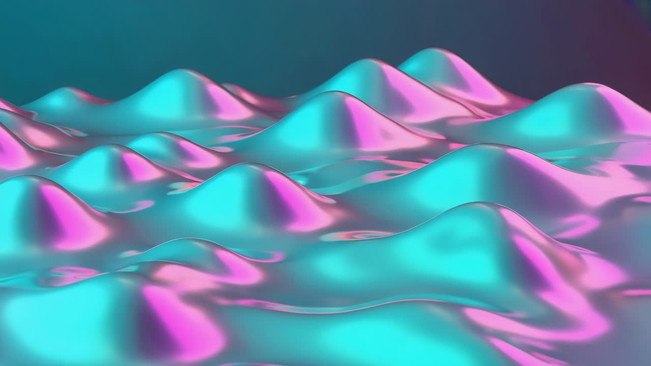 Abstract 3D Metallic Waves