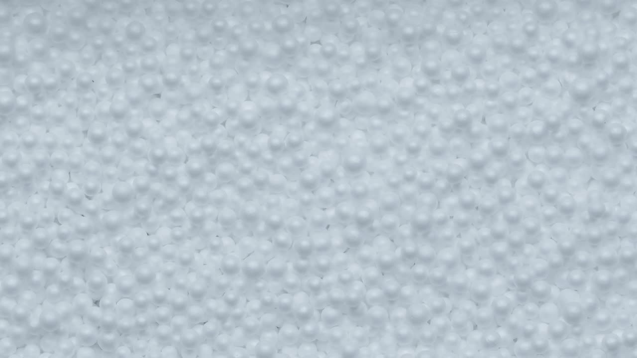 las bolas blancas de fondo.