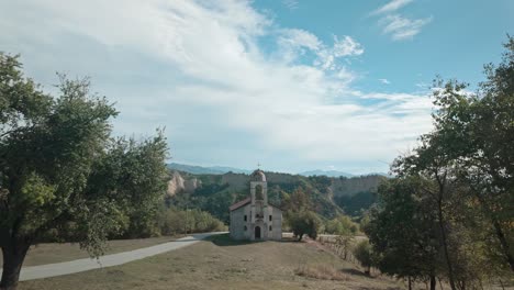 remote orthodox church in scenic bulgarian countryside melnik wine region