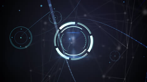 animation of scope scanning over network of connections