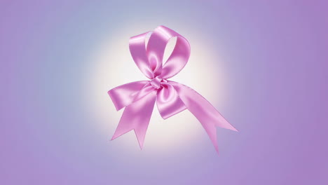 pink satin ribbon bow