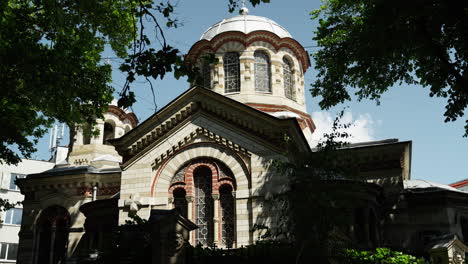 beautiful eastern orthodox church in chișinău, moldova, featuring classic domes, detailed facades, and rich architectural heritage. captured on a clear, sunny day.