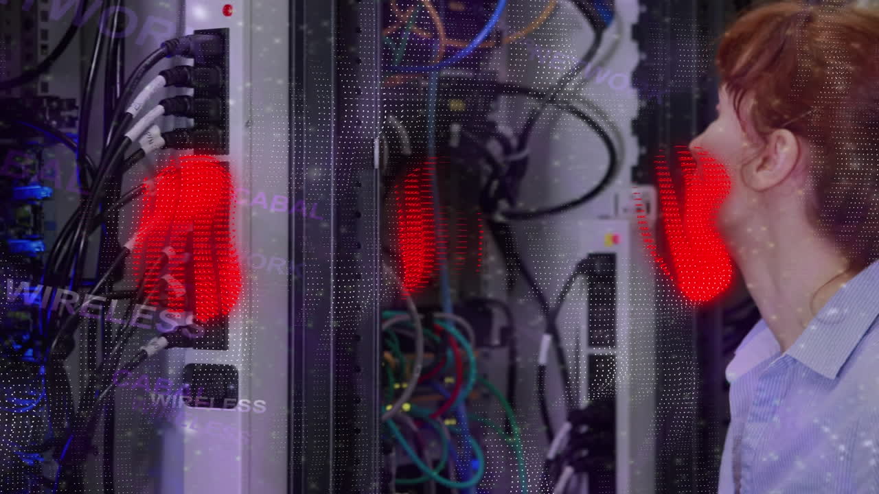 procesamiento de datos contra el técnico en la sala de servidores