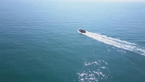 Aerial-view:-boat-out-at-sea