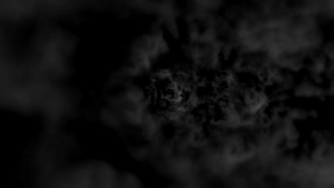 digital particle animation of swirling smoke