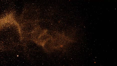 partículas de polvo dorado brillante estilo navideño bucle sin interrupción 4k, podría usarse para fiestas de cumpleaños celebración navidad año nuevo o videos relacionados con proyectos de vacaciones